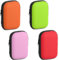 YEWCEP 4 Stück Spielkarten Etui, Kartenbox Spielkarten, Kartenspiel Wasserfest, Spielkarten Box, zur Aufbewahrung von Karten, Kopfhörern und Datenkabeln（Rosa, Rot, Grün, Orange）