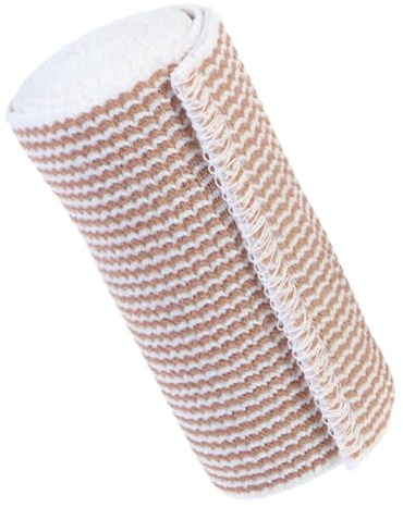 Cinta Elástica Deportiva Autoadhesiva de Alta Elasticidad para Deportes | Beige, Algodón y Spandex, Uso en Exterior, Vendaje Deportivo Sola Pieza