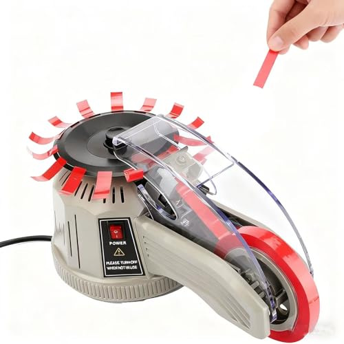 Distributori di nastro elettrico, macchina for il taglio di nastri a disco rotante, lunghezza di taglio 11-58 mm e larghezza del nastro 3-22 mm, rulli staccabili, for magazzini, scuole, uffici