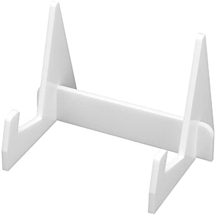 Ejoyous Présentoir de Livres, Support de Livre en Acrylique avec Conception Anti-Inclinaison, Support Léger pour Le Bureau à Domicile, la Cuisine et la Décoration (White)