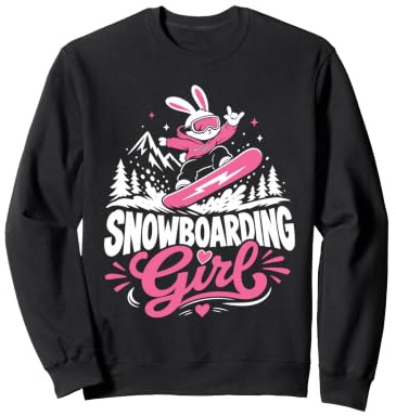 Snowboarder SNOWBOARDING GIRL Girls Children Snowboard Sweatshirt