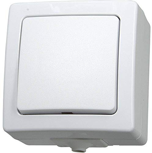 Kopp Nautic Kreuzschalter, Aufputz, für Feuchtraum, 250V (10A), IP44, 565702005, arktis-weiß