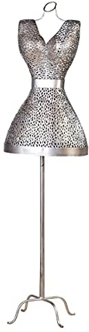 Casablanca - Büste, Kleiderbüste - Purley - Metall - antik-Silber - H155cm, B41cm