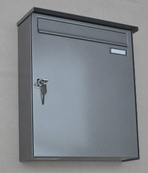 Max Knobloch Wandbriefkasten Graualuminium