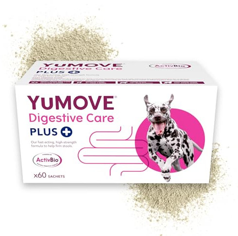 YuMOVE Digestive Care PLUS, Dogs & Cats Pre and Probiotics Supplement for Gut Health, Digestive Support Veterinary Strength with Fast-acting Ingredients, All Ages and Breeds, 6 Sachets