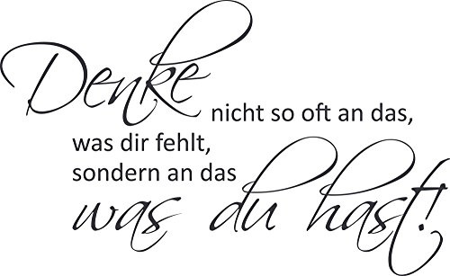 GRAZDesign Wandtattoo Sprüche Motivation für Betrieb, Büro, Wohnzimmer, Sport Wandaufkleber - 49x30cm / 073 dunkelgrau