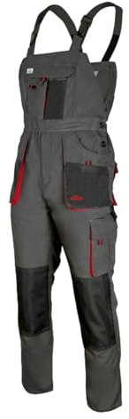 ART.MAS Classic Bib and Brace Dungaree Overalls, Pro Wear Workwear, S-3XL Size - Multipockets, Pocket For Knee Pads, Durable Triple Stitched Seams, 2 colors