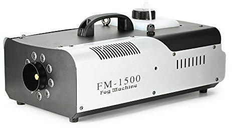 Rökmaskiner med trådlös fjärrkontroll DMX RGB 9 x 3 W LED-scener dimmaskin för Halloween, jul, bröllopsfester och scenföreställningar 1 500 W