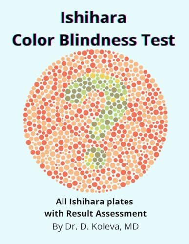 Isihara Color Blindness Test: All Ishihara plates with Result Assessment