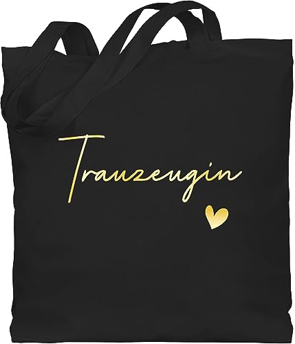Baumwolltasche - JGA Junggesellenabschied Frauen - Trauzeugin Maid of Honor - Unisize - Schwarz - beutel braut bachelorette party stofftüten junggesellinnenabschied taschen jungesselnabschied