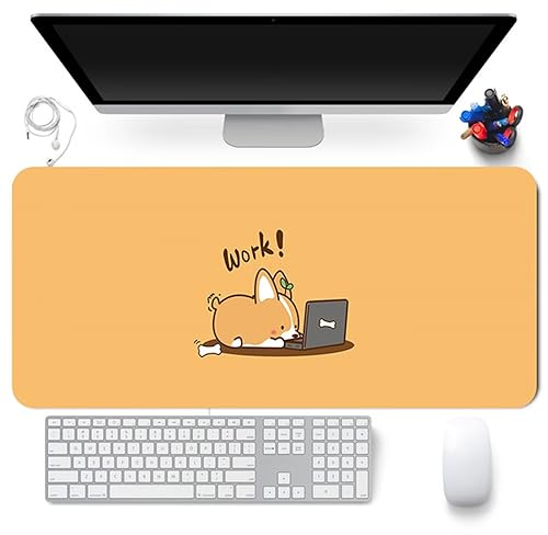 Mauspads Gelbes Tier Gaming Mauspad XXL 700x300x5mm Mousepad Großes Tischunterlage Computer Zubehör rutschfest Schreibtischunterlage Waschbar Widerstandsfähig für Büro Laptop Tisch
