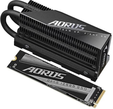 Gigabyte Aorus 2TB M.2 Solid State Drive Gen5 12000 (PCIe Gen 5.0 x4/NVMe 2.0)
