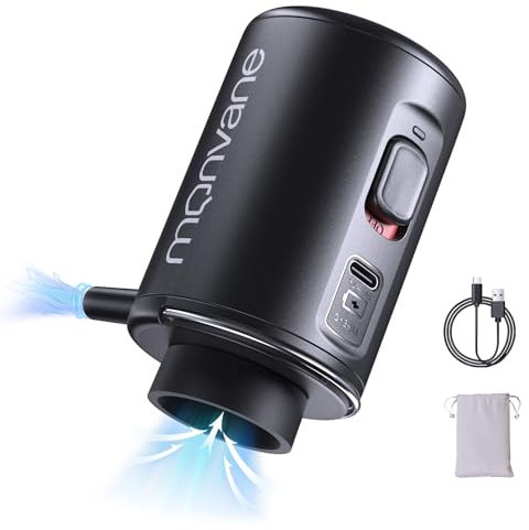 MONVANE Bomba de Aire Eléctrica Inalámbrica Para Bolsas de Vacío, Almacenamiento de Ropa y Viajes - Carga Tipo C