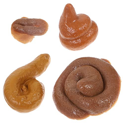 TOYANDONA 4stücke Realistische Fake Poop Für Halloween Und Aprilscherze Lustige Für Party-Requisiten Für Mehr Spaß Und Unterhaltung