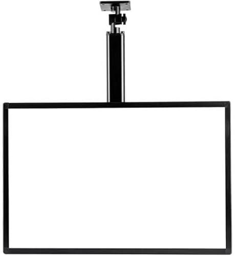 SSDDLZEQ LED-Außenwerbung, Projektions-Lichtkastenschild, Teleskopstab-Display, Lichtbox, schlanker Schnapprahmen, LED-Lichtbox, Wandmontage, Werbetafel, Werbetafel, Display-Ständer (Schwarz, 50 x 60