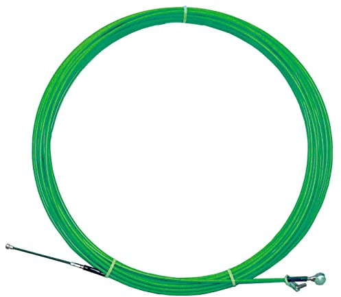 Guida per passacavi in acciaio/nylon 6 mm, punta intercambiabile, ideale per impianti elettrici e cablaggio in spazi ristretti.