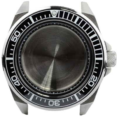 XTINKOPW 1 Stück Samurai Taucheruhrgehäuse Keramikring Glas 200 m wasserdicht NH35/36/34/38/4r/6R Uhrwerk C3 grünes Licht(3)