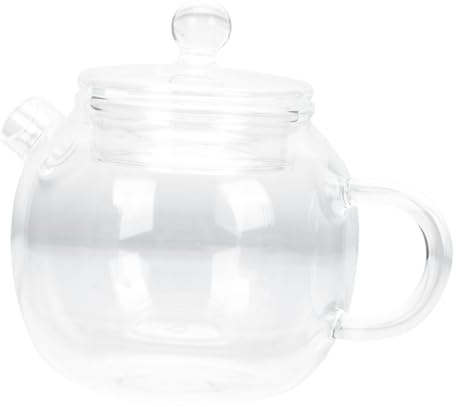 FUNNETOYU Tetera De Transparente Con Tapa Tetera Kungfu De Estilo Japonés Individual Con Asa Para Hacer Té Casa