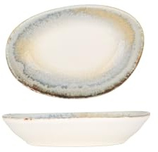 Bonna Placa de servicio - Knidos - Porcelana - 15x8.5 cm - juego de 4