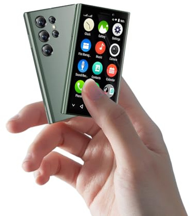 ZOKOE Téléphone Portable 3G-Mini, Petit Smartphone pour Enfants, écran HD de 3 Pouces, 2 Go de RAM + 16 Go de Stockage, Compact, Wi-FI, téléphone débloqué (Vert)