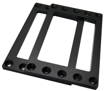 Marco de montaje de disco duro de aluminio apilable para disipación de calor para unidad de 2.5 pulgadas, estante de refrigeración de metal duro