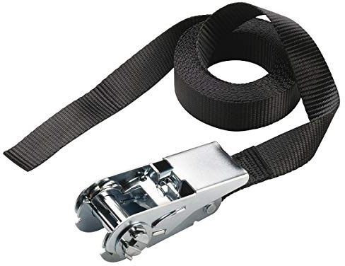 Master Lock 3108EURDAT Zertifiziert Spanngurt mit Ratsche, Schwarz, 5 m x 25 mm Gurt, MLK3108E