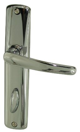 DT 2000 204040 Tür Griff auf Blois Zamak Teller Button Schließsystem 165 Stahl verchromt
