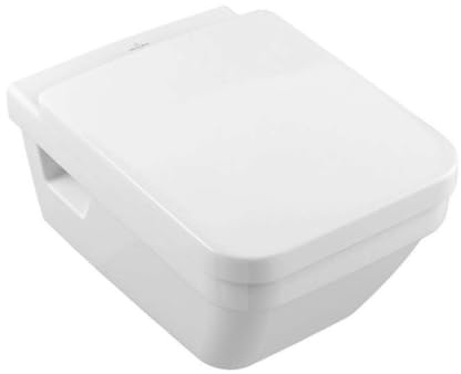 Villeroy & Boch Architectura Combi-Pack Tiefspül- WC DirectFlush, inklusive WC-Sitz, Weiß Alpin, 5685HR01, Farbe: Weiß