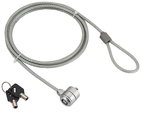 Gembird LK-K-01 Kabelschloss für Notebooks Schwarz