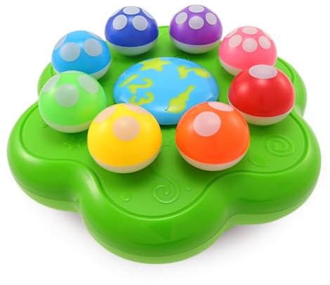 BEST LEARNING Mushroom Garden - Educational Light-Up Musical Toddler Toy | 4 Play Modes: Learn Numbers, Colours, Music and Memory Games, Interactive Birthday Gift for 1 to 3 Year Old Boys and Girls