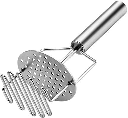 YKYK Stainless Steel Potato Ricer Manual Potato Masher Crusher Double Food Presser Puree
