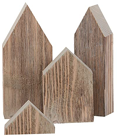 UNUS Holzstadt Dekoration Altholz grau