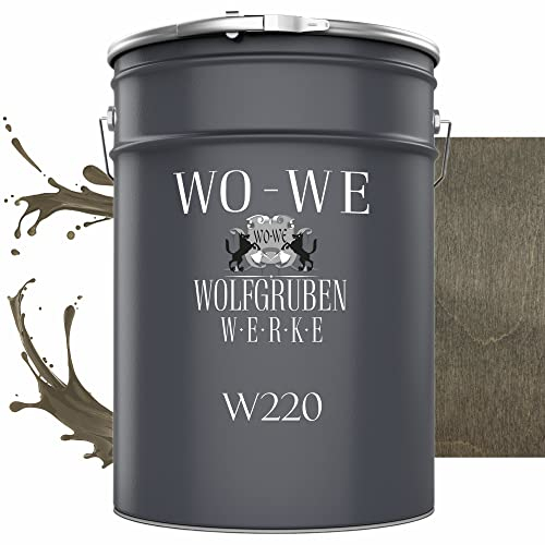 Dickschichtlasur 2in1 Holzlasur Holzschutzlasur außen und innen Fluss Eiche - 2,5L
