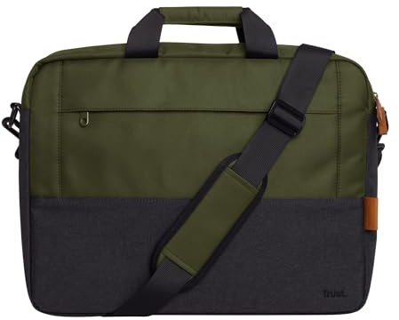Trust Lisboa Maletín Portátil 16 con Correa para Carrito, Verde
