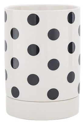 GLigeT Portautensili in Ceramica Bianca per Organizzare Utensili da Cucina, Decorazione Vintage, Porta Bacchette, Stendibiancheria