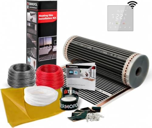 Komplettes Infrarot-Fußbodenheizung Heizfolien Set 220W/M²