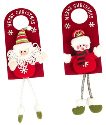 RORPOIR Weihnachts-türgriff-hängeanhänger 2 Stück Weihnachts-hängeanhänger Weihnachtsdekor Für Ihr Zuhause