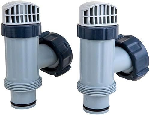 Yarteim Pool Plunger Ventil Plus für oberirdischen Pool, 2 in 1 Kolbenventil Pool Ersatzteile, Pool Zubehör für Aufstellschwimmbecken, Absperrventil Schlauchverbinder für 38mm Poolschlauch