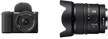 Sony Alpha ZV-E10 II | APS-C Spiegellose -Videokamera mit 16-50 mm f/3.5-5.6 Power Zoom (4K60p Video, 4:2:2 10Bit-Aufnahme, 26 MP, Auto-Augenfokus) Bundle inkl. SEL15F14G