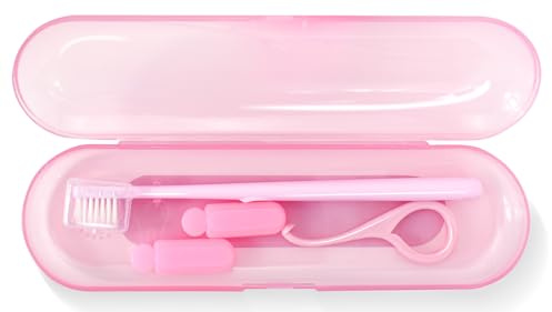 Orthodontic Care Kit for Invisalign Users –V-Shape Toothbrush, 2 Flavored Chewies, Aligner Removal Tool, Breathable Retainer Case – Portable Dental Cleaning Set for Travel & Daily Use