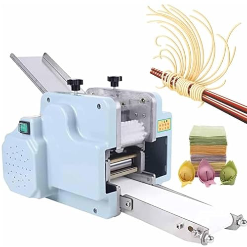 RESKIU Multifunctional Electric Dumpling Skin Machine Ravioli Wonton Wrapper Machine,Commercial Dumpling Maker With Round Shaped Mold,3mm Electric Pasta Maker Machine,Ravioliskinmold