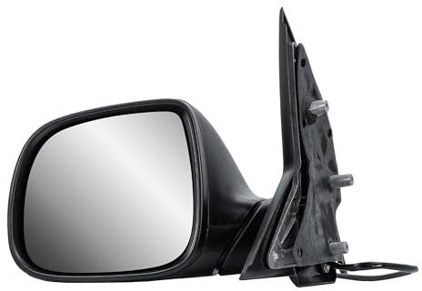 Passenger Left Side Wing Mirror N/S Electric and Heated Manual Folding Textured Back Cover for 2015 to 2024 VW Transporter T6