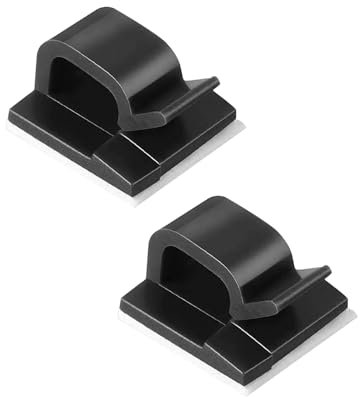 JIHXYER 50 Pezzi Portacavi Autoadesivi, Clip per la Gestione dei Cavi, Morsetti per Organizzare i Cavi Sulla Scrivania