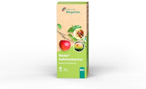 ANDERMATT BIOGARTEN MADEX® Apfelwicklerfrei - 100% biologische Bekämpfung gegen Apfelwickler-Larven, schützt Kernobst vor Obstmaden, nachhaltig, unschädlich für Bienen & Nützlinge - 50ml
