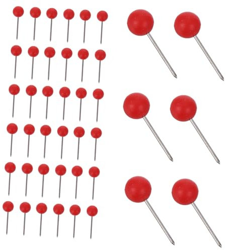 Operitacx 300stücke Kleine Reißnägel Mit Runden Köpfen Für Reisekarten Pinnwände Und Korkplatten DIY-zubehör Karten-reißnägel