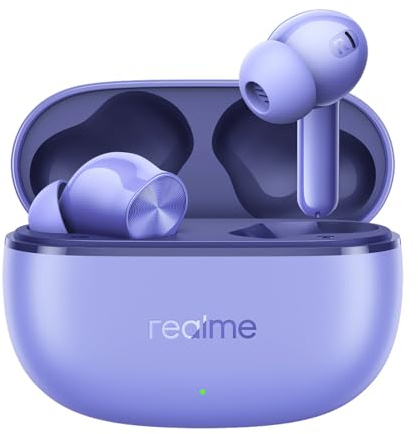 realme Buds T200 Lite, véritables écouteurs intra-auriculaires sans fil, driver dynamique de 12,4 mm, autonomie de la batterie jusqu'à 48 heures, latence de 45 ms, résistance IPX4, ENC, Bluetooth 5.4
