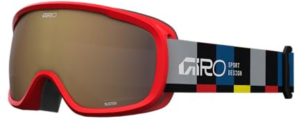 Giro Buster Kids Snow Goggle Black Blocks - Amber Rose