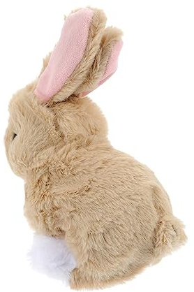 Warmhm Elektronisches Plüschtier Kaninchen Interaktives Hüpftier für Bewegliches Kuscheltier mit Geräuschen für Geburtstagsgeschenke und Feiertage Leicht und Tragbar