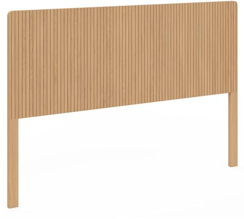 IDMarket - Testiera JULIETTE 160 cm a libera installazione con effetto doghe in legno