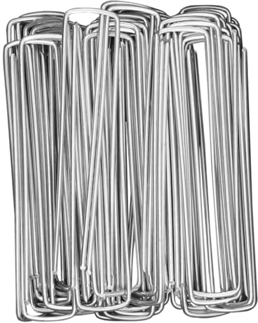 SUPVOX 30pièces Piquets de Jardin Clous de Fixation pour Pelouse et Toiles de Paillage Ancrage Solide pour Protection Gazon et Décoration Extérieure